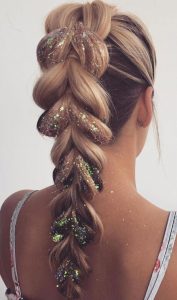 bubble braid glitter