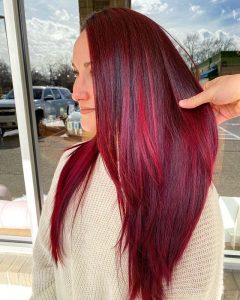 sleek straight ruby