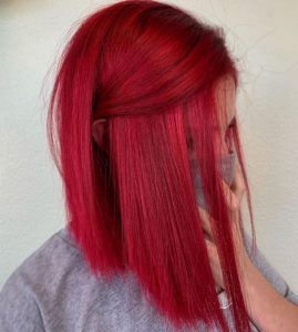 straight lob edgy ruby