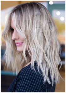 bright summer blonde hair