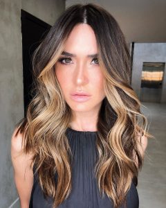 golden blonde face frame