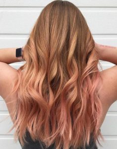 red with rose gold