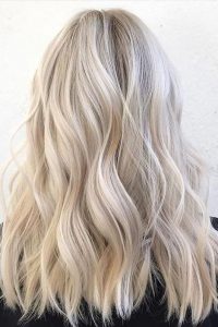 trendy summer blonde