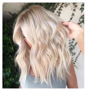 bold summer blonde