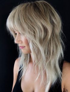 shoulder length short shag