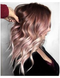 three shades of rose gold