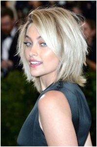 platinum blonde shag short