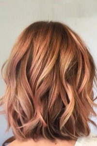 balayage strawberry brown