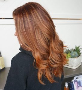strawberry brown trendy hair