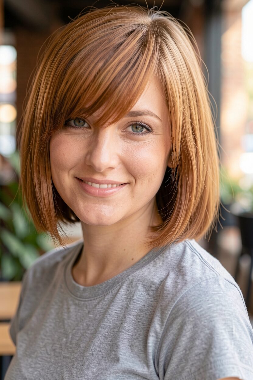 red hair with highlights