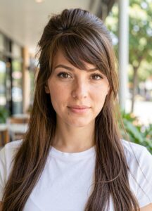 retro bump with bangs