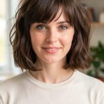 Slightly Parted Bangs