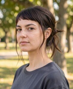 super short side bangs