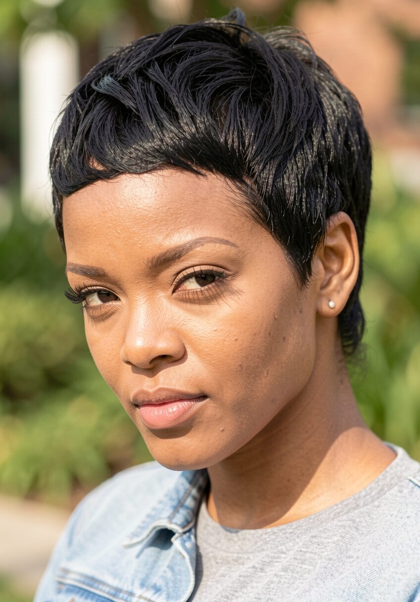 rihanna short hairstyles