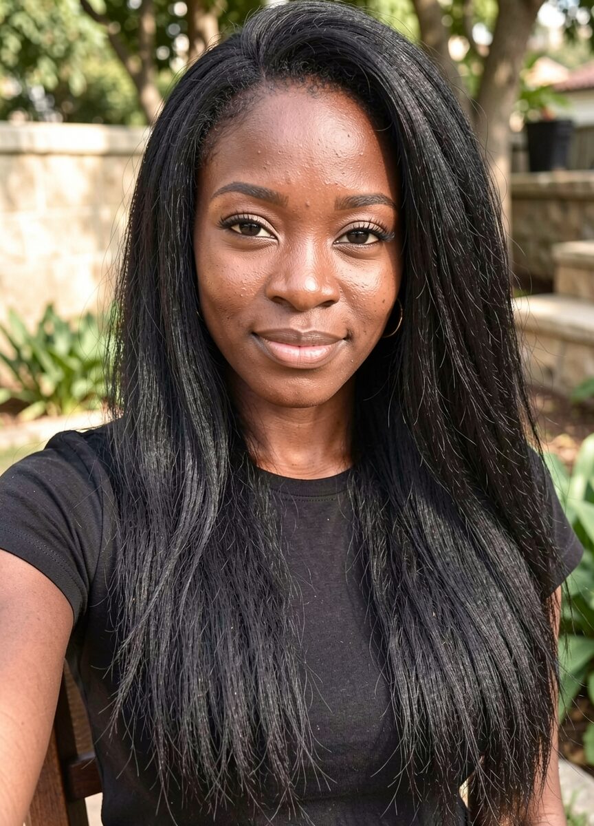 crochet braids with straight hair
