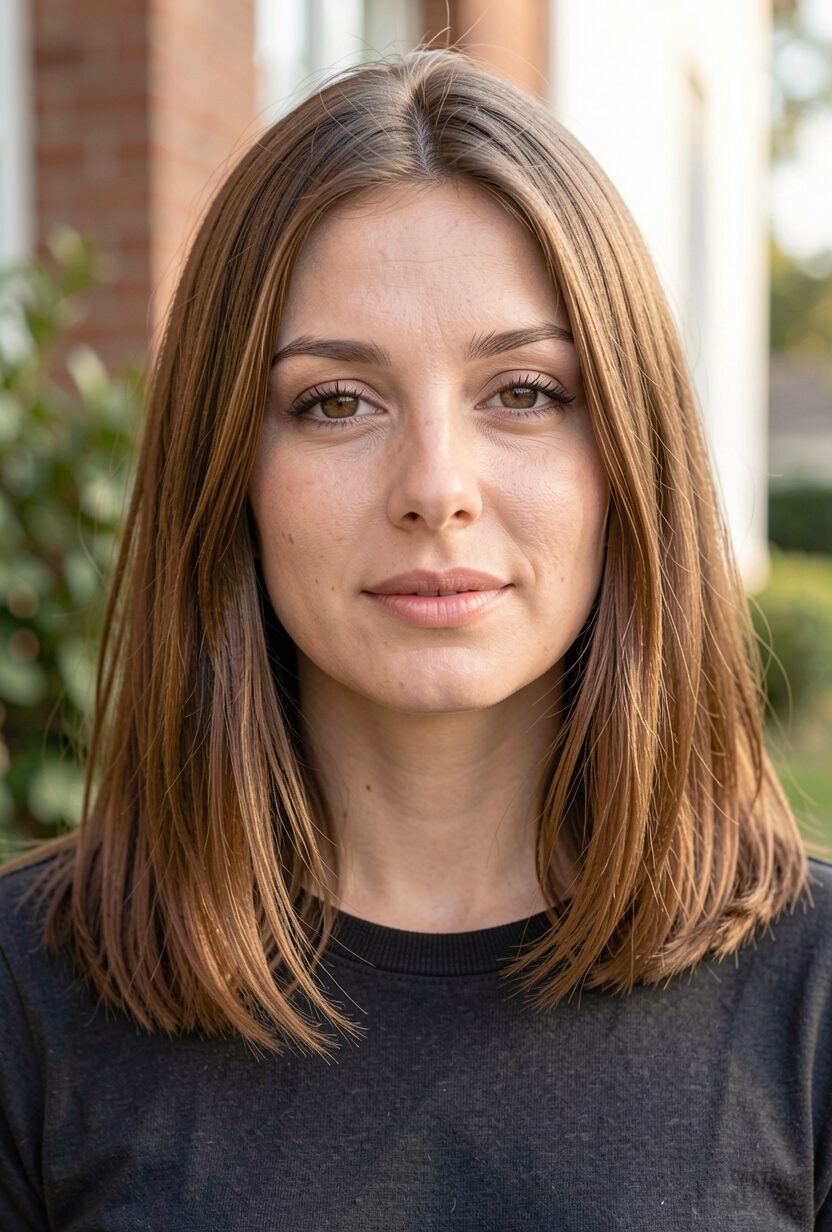 Blunt Shoulder Length Haircut