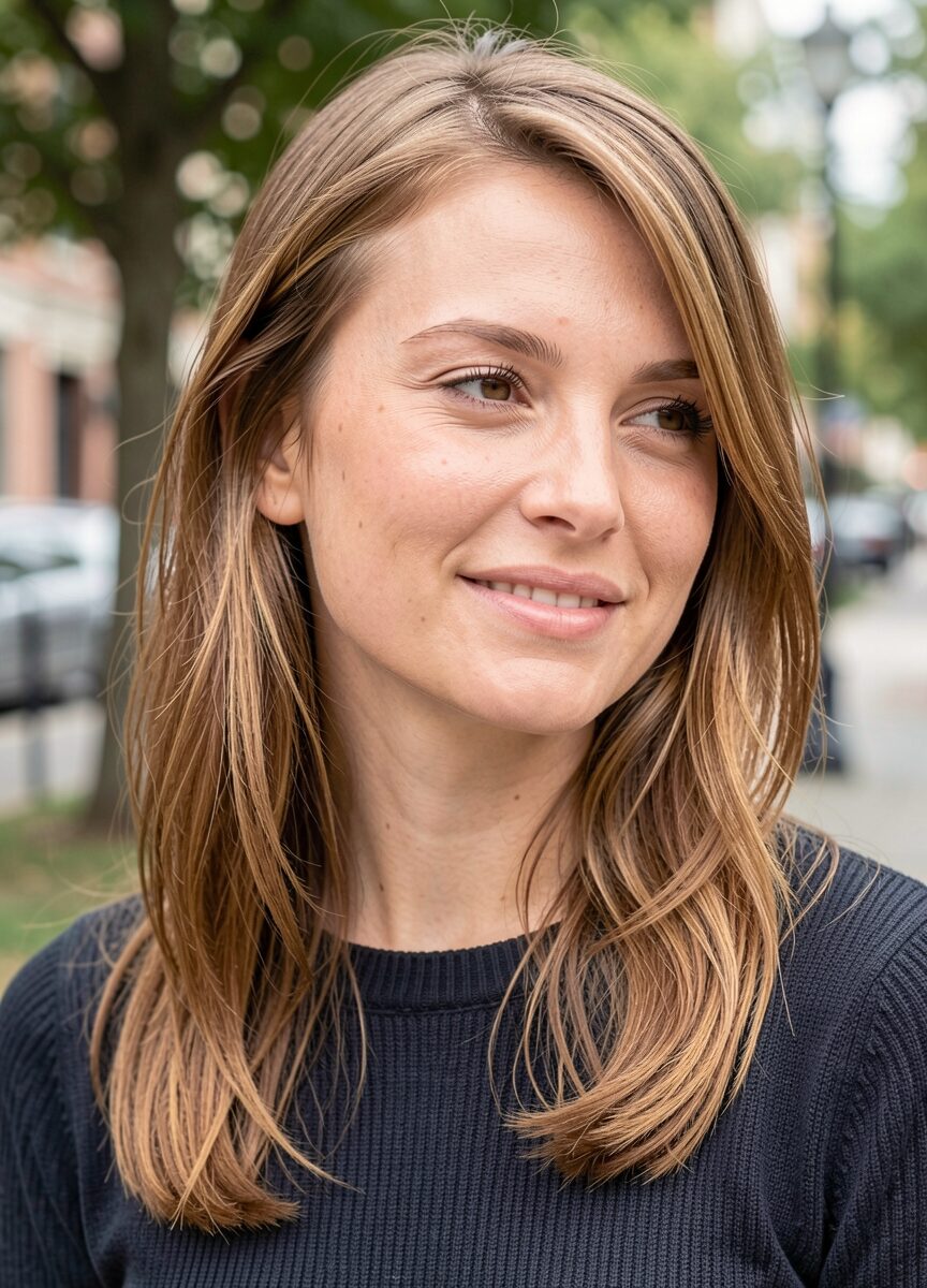 Light chestnut brown hair