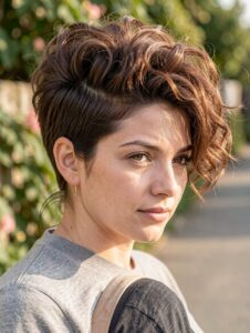 short haircuts for curly hair