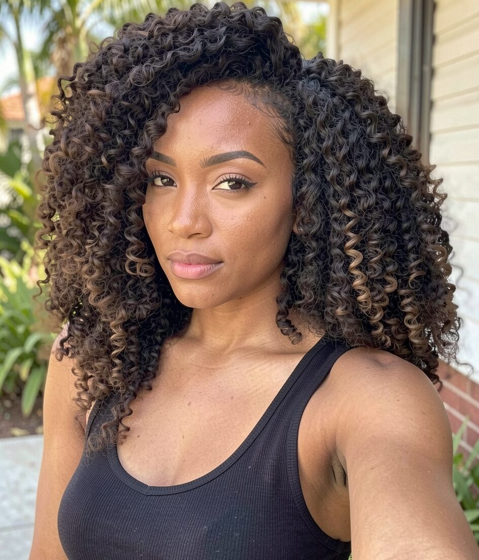 curly crochet Mane Concepts water wave