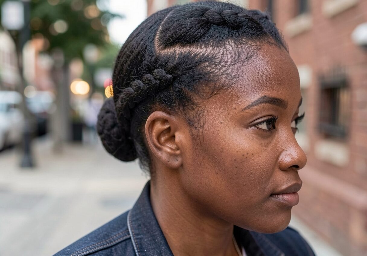 Opposite Direction Goddess Braids | HairStyleMojo
