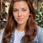Brunette With Copper Highlights