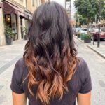 Dark Brunette With Copper Ombre