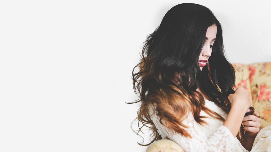 black ombre hair