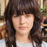 Mid Length Shag With Thick Bangs