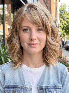 shoulder length shag