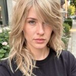 Wavy Shag Long Bangs