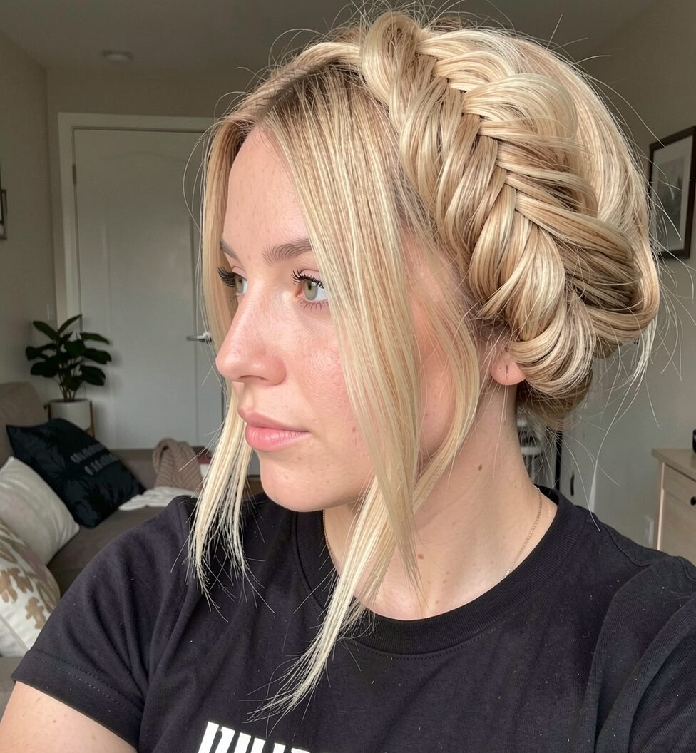 Half Up Twists With Fishtail