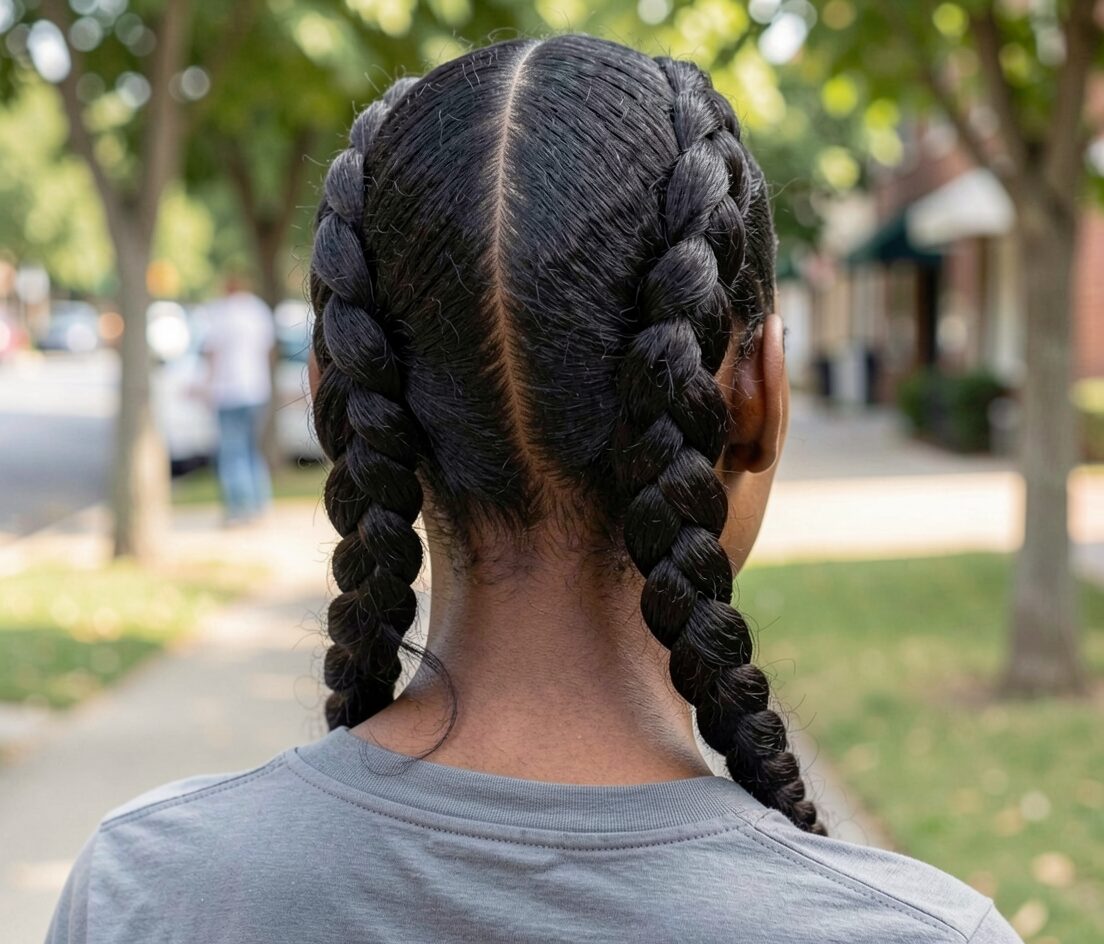 2 Dutch Braids Updo