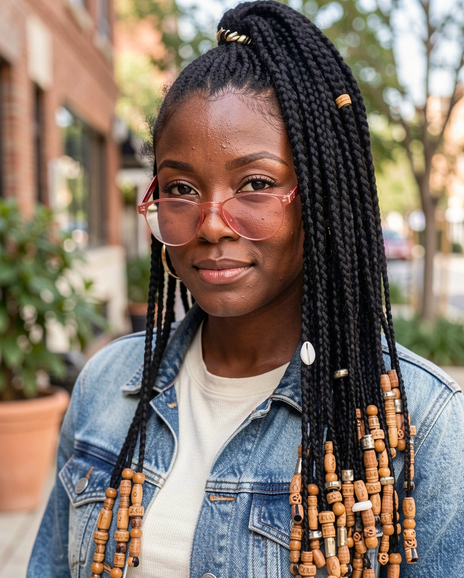 Beaded Box Braids