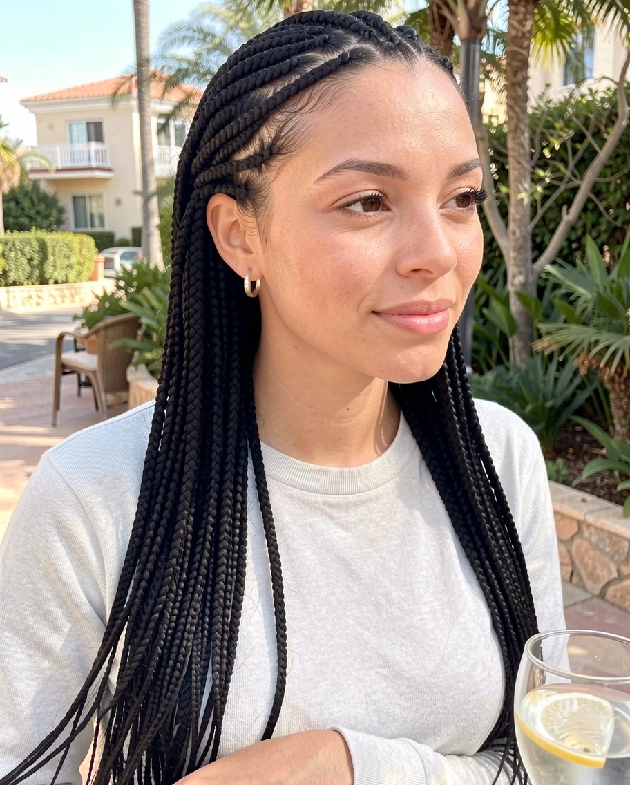 Cornrow Box Braids