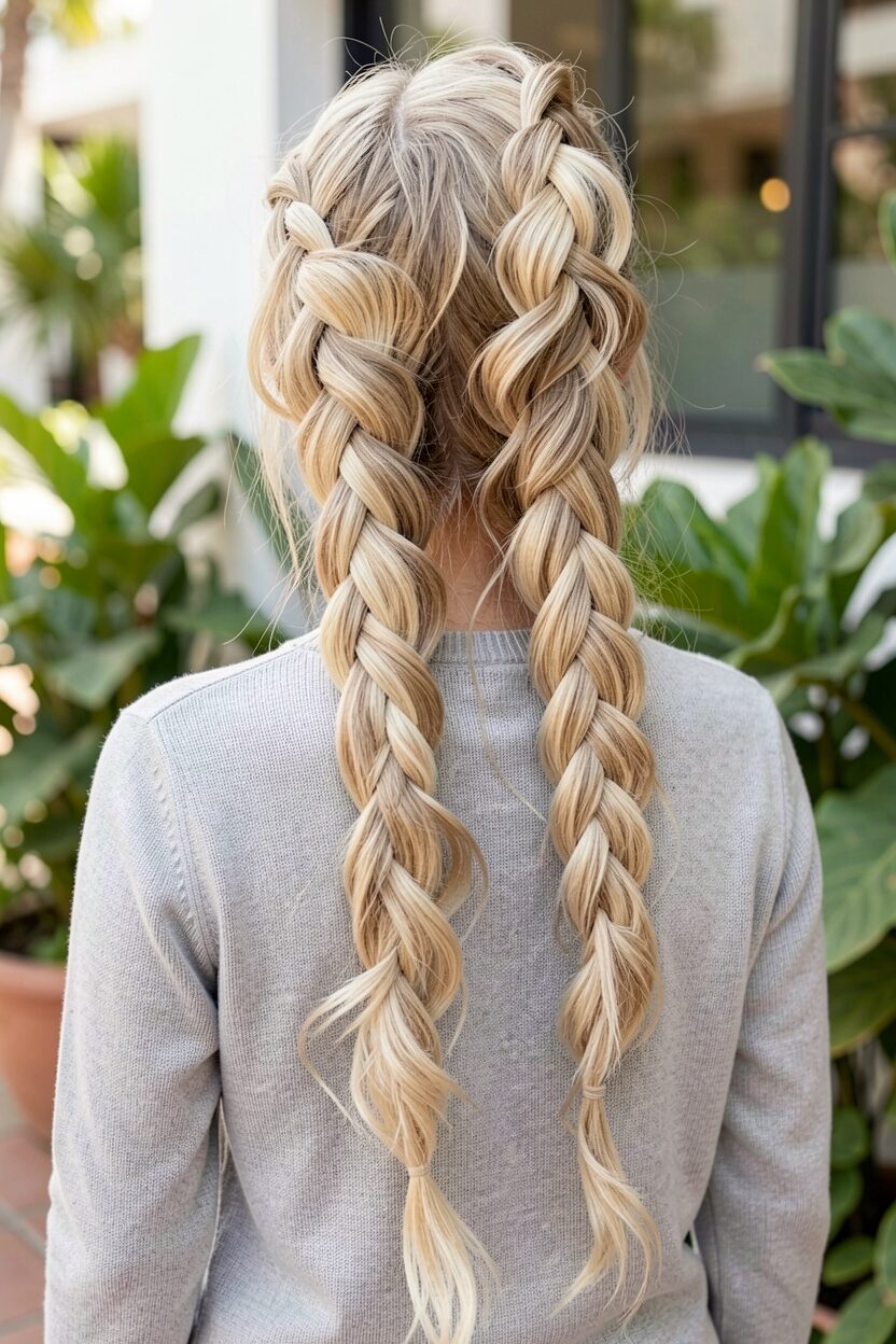 Half Up Dutch Braid
