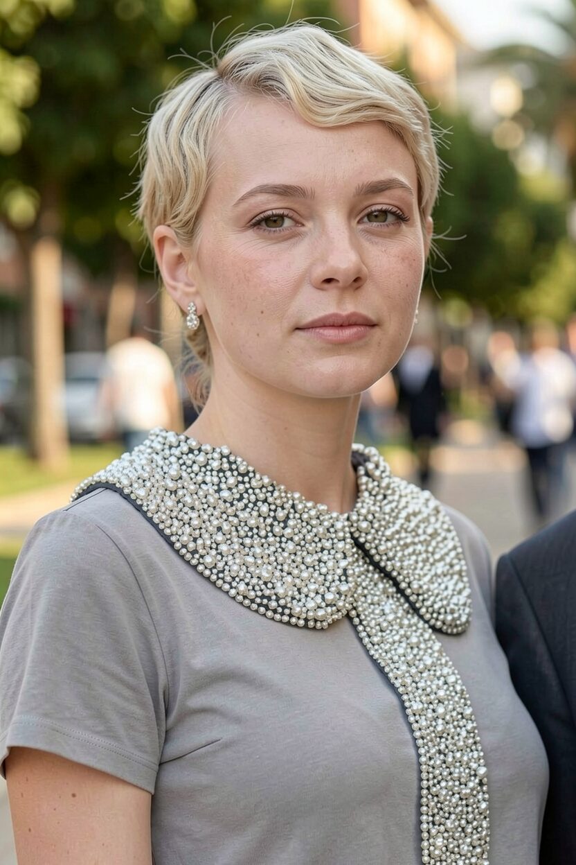 Low Bun With Finger Waves