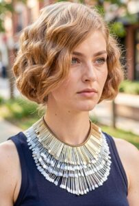 brushed out finger waves