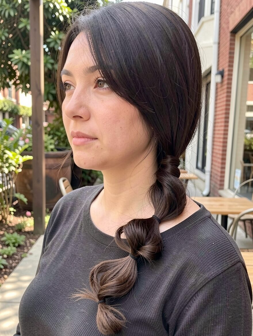 bubble fishtail braid