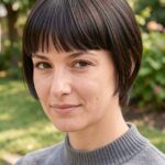 Ear Length Bob With Blunt Bangs