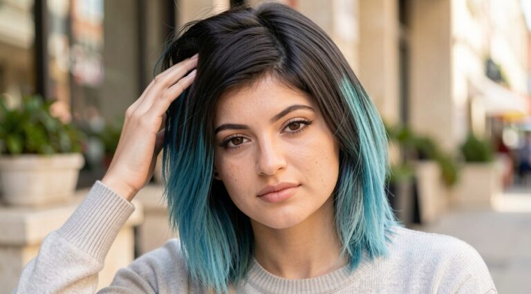Blue Ombre Hair Color Ideas