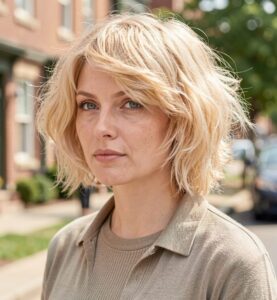 bob with thick fringe