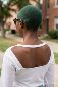 Aqua Green Buzz Cut