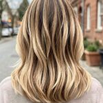 Blonde Balayage Auburn Lob
