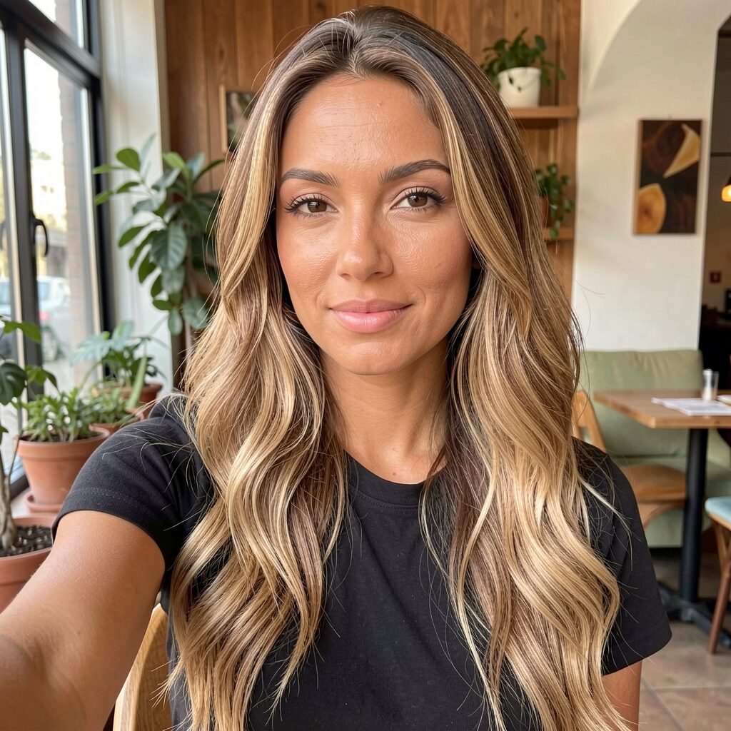 Golden Caramel Balayage