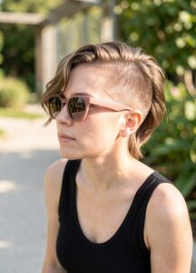 Half Shaved Bob