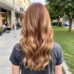 Intense Copper With Blonde Balayage