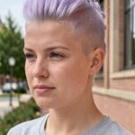 Lavender Undercut Look