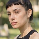 Side Shave With Short Bangs