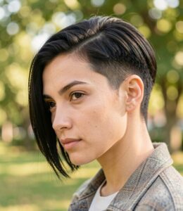 Two Level Shaved Bob