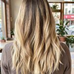 Warm Blonde Over Natural Brunette